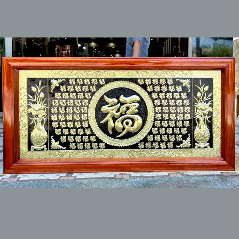 tranh bach phuc 88x155cm nen den