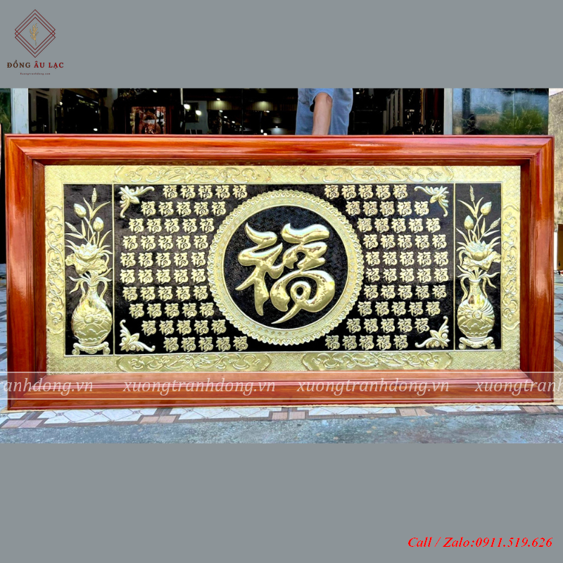 tranh bach phuc 88x155cm nen den