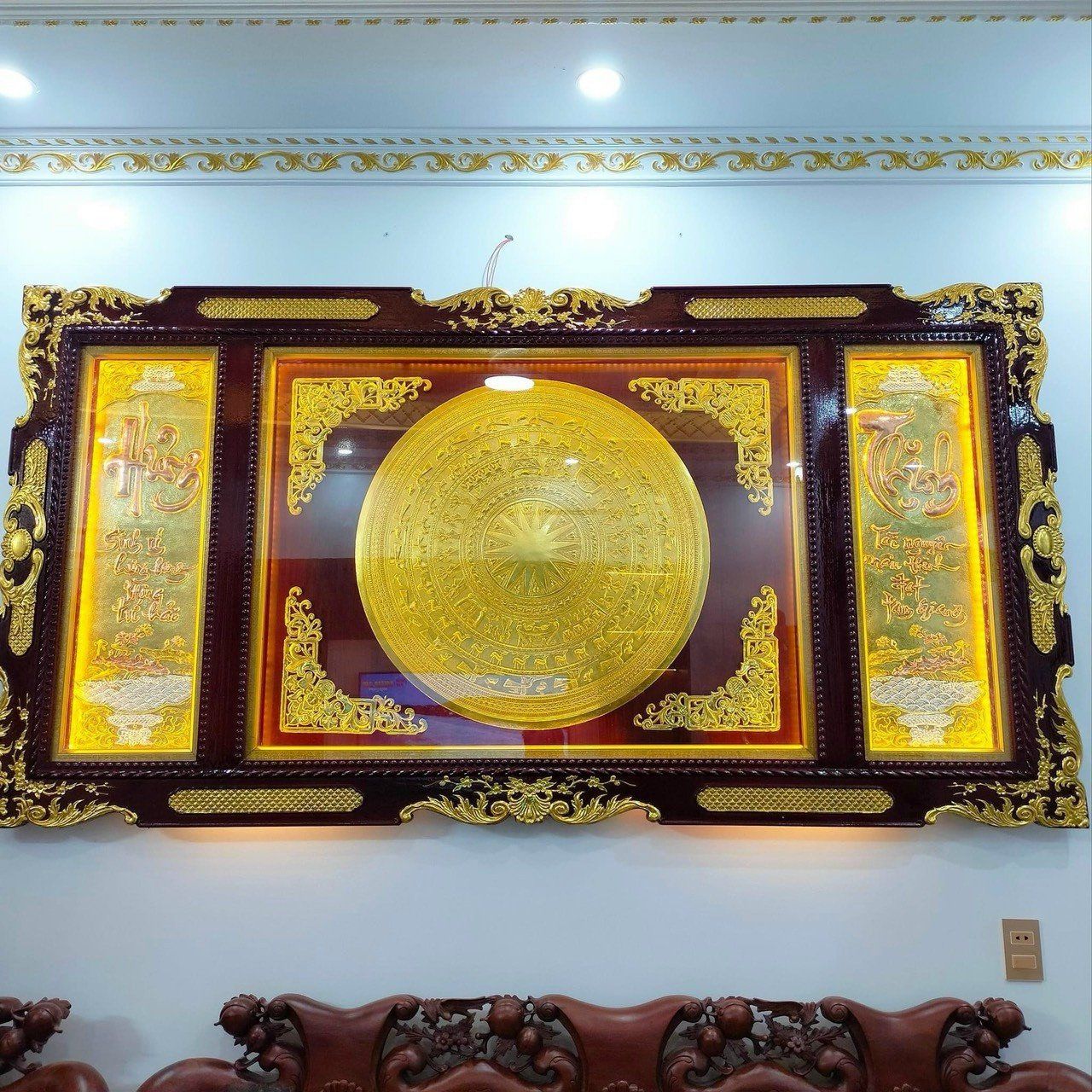 tranh trong dong hung thinh dong vang dat vang kich thuoc 2m3x1m2 xuong tranh dong