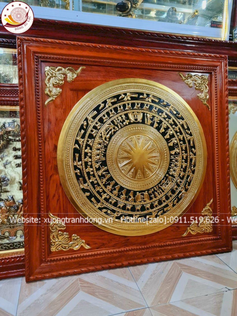tranh trong dong dong vang dat vang kich thuoc 1m2x1m2 xuong tranh dong