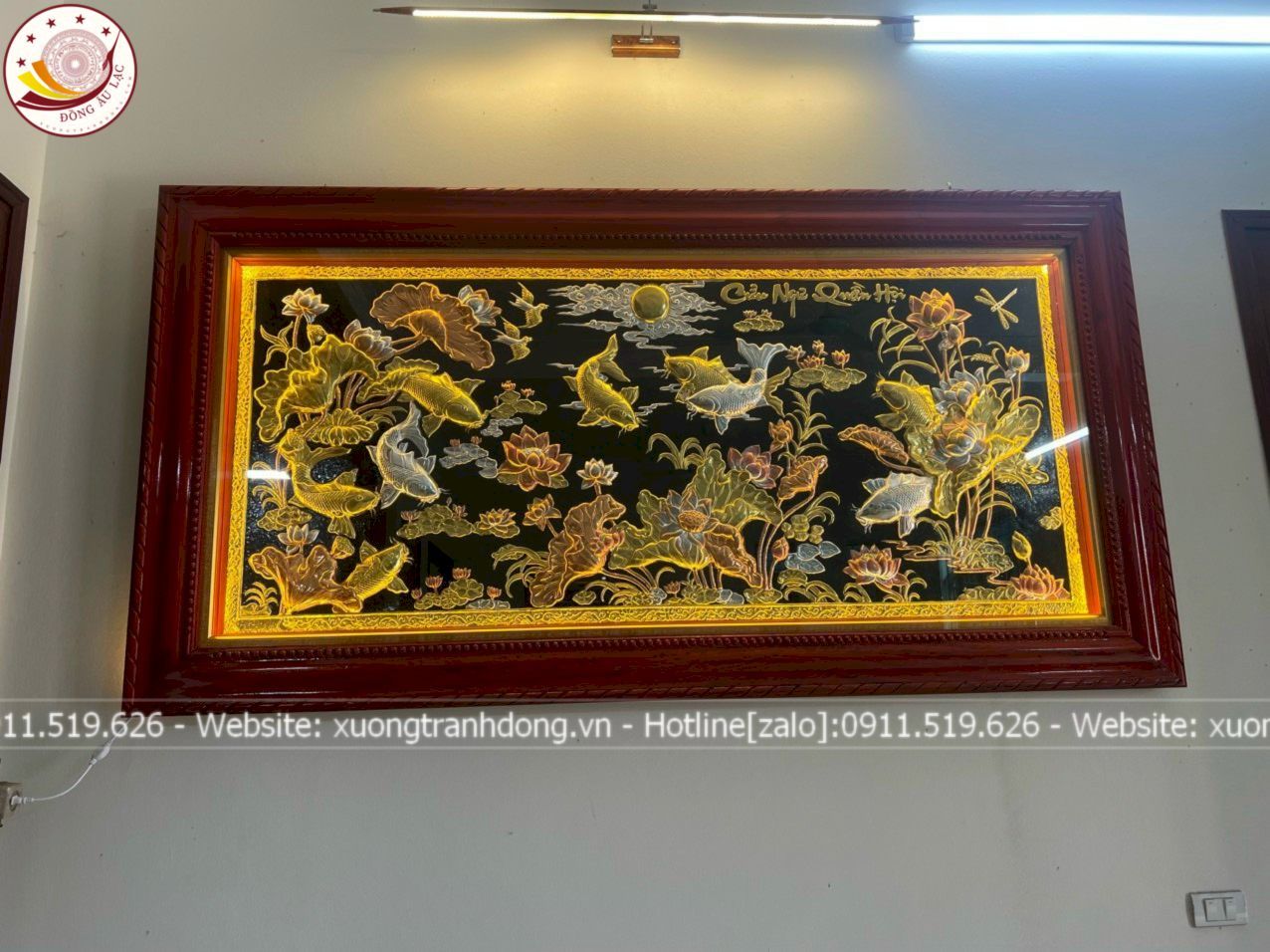 tranh cuu ngu quan hoi dong vang dat vang bac kich thuoc 2m3x1m2 xuong tranh dong