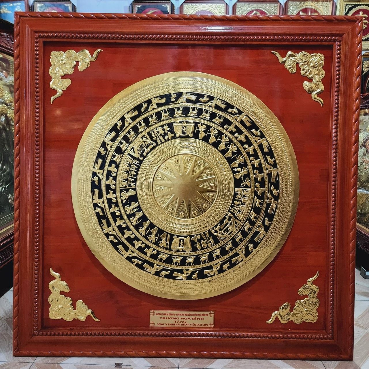 tranh trong dong dong vang dat vang kich thuoc 1m2x1m2 xuong tranh dong