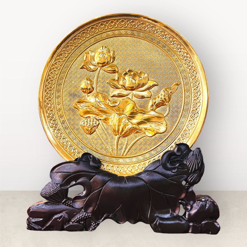 tranh đồng mạ vàng 24k