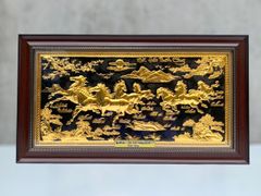 tranh qua tang ma dao thanh cong dong vang ma vang 24k kich thuoc 38x68cm xuong tranh dong