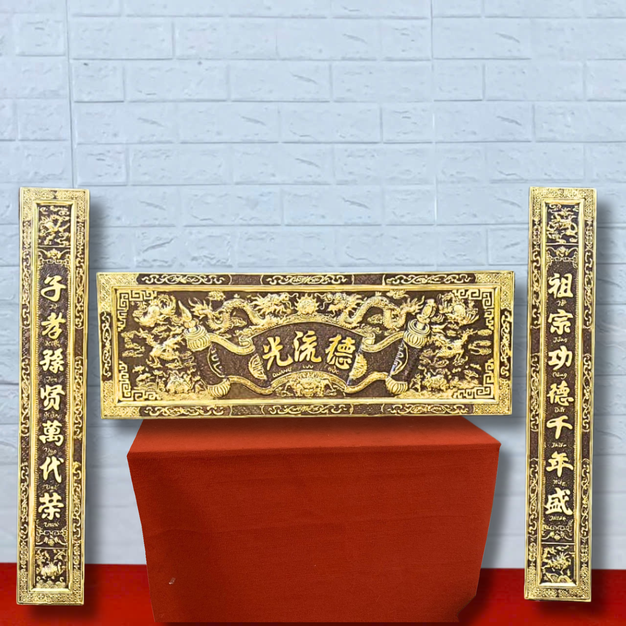 dai tu cau doi dong vang 155cm xuong tranh dong
