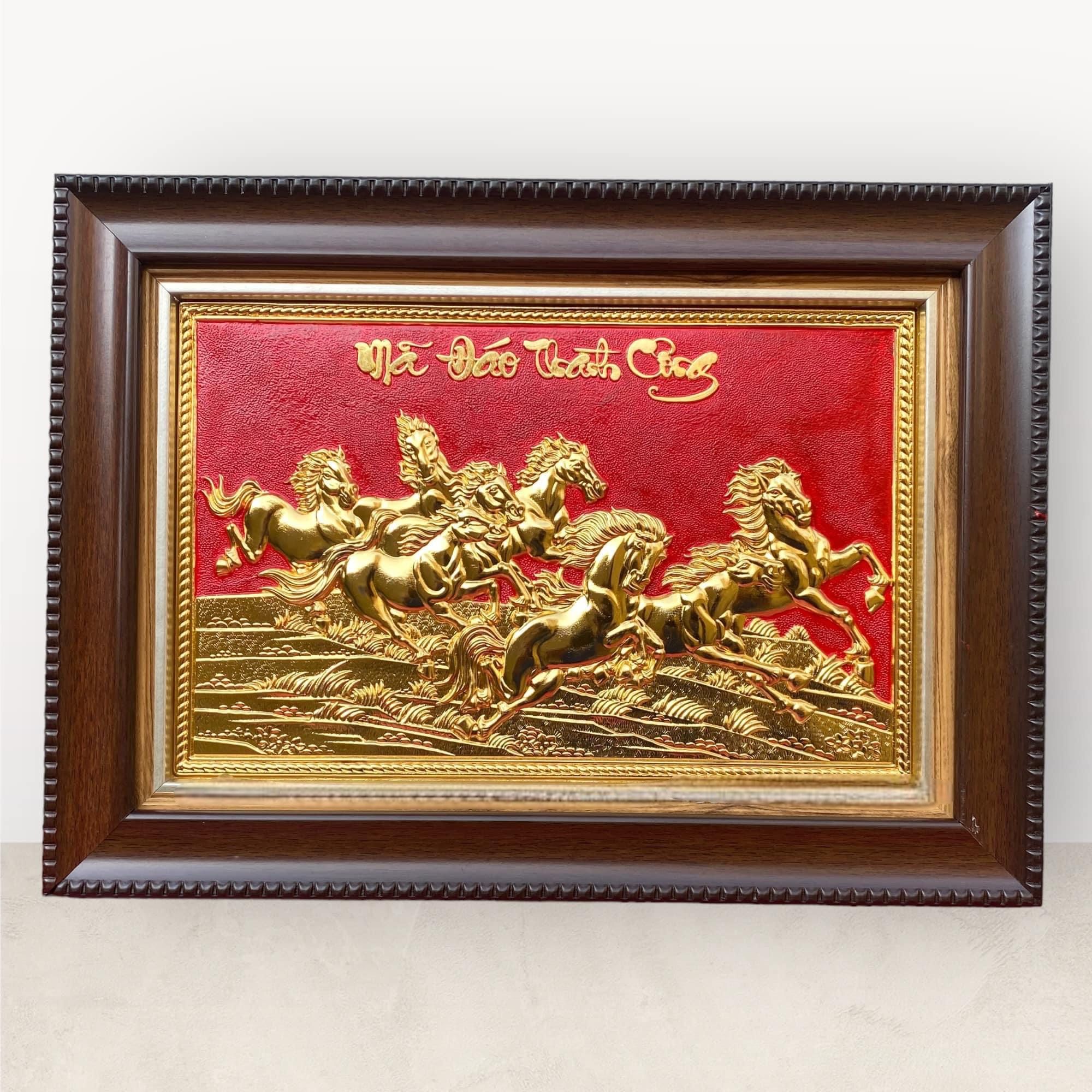 tranh qua tang ma dao thanh cong dong vang ma vang 24k nen do kich thuoc 28x38cm mau 1 xuong tranh dong