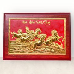 tranh qua tang ma dao thanh cong dong vang ma vang 24k nen do kich thuoc 28x38cm mau 2 xuong tranh dong