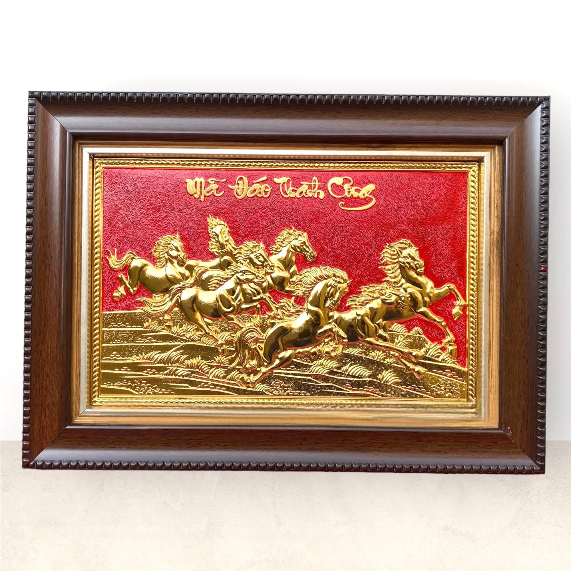 tranh qua tang ma dao thanh cong dong vang dat vang cong nghiep to nen do kich thuoc 28x38cm xuong tranh dong