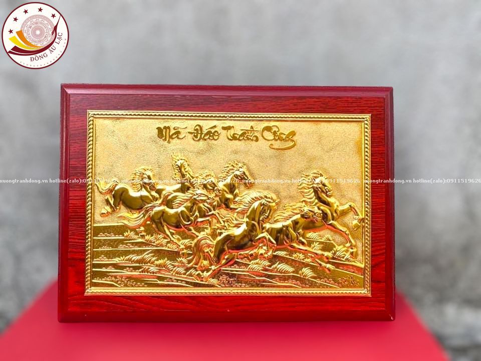 tranh qua tang ma dao thanh cong dong vang ma vang 24k kich thuoc 28x38cm mau 1 xuong tranh dong
