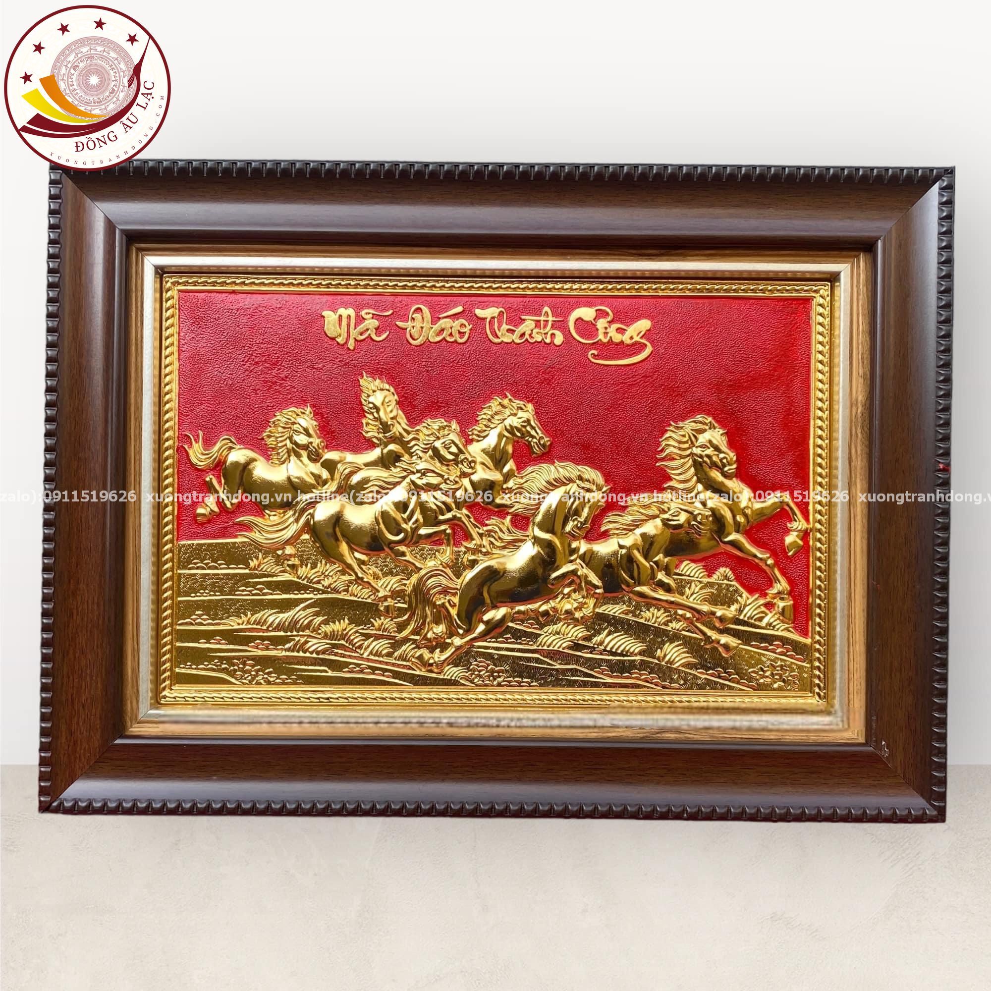 tranh qua tang ma dao thanh cong dong vang ma vang 24k nen do kich thuoc 28x38cm mau 1 xuong tranh dong