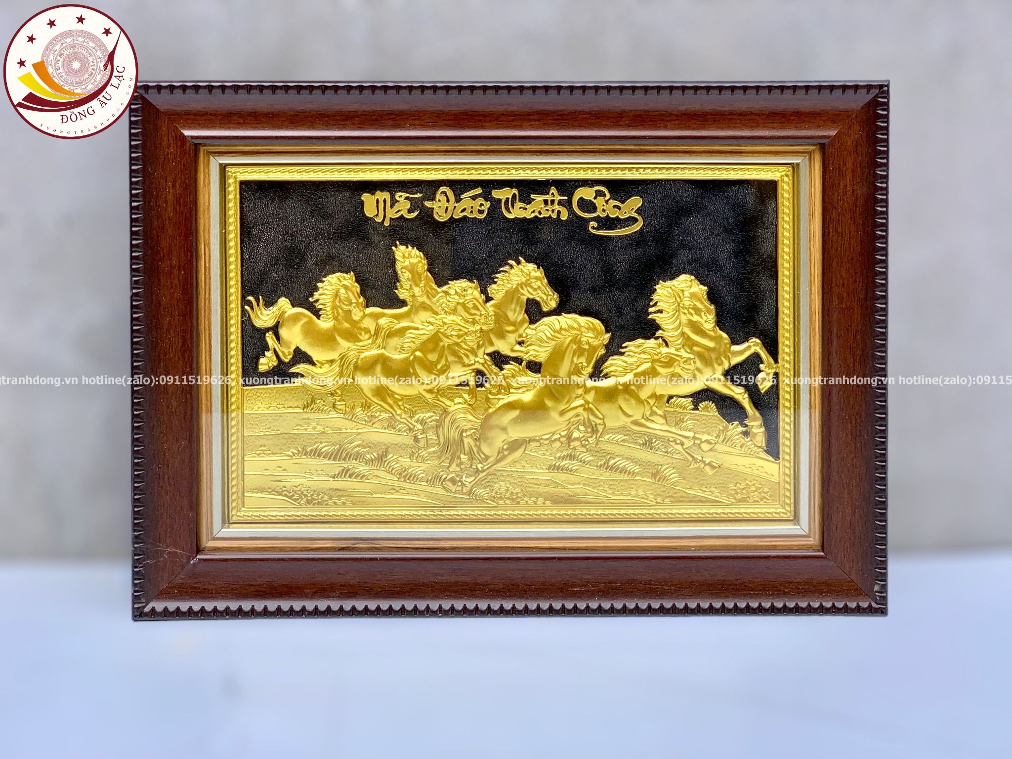 tranh qua tang ma dao thanh cong dong vang dat vang cong nghiep kich thuoc 28x38cm xuong tranh dong