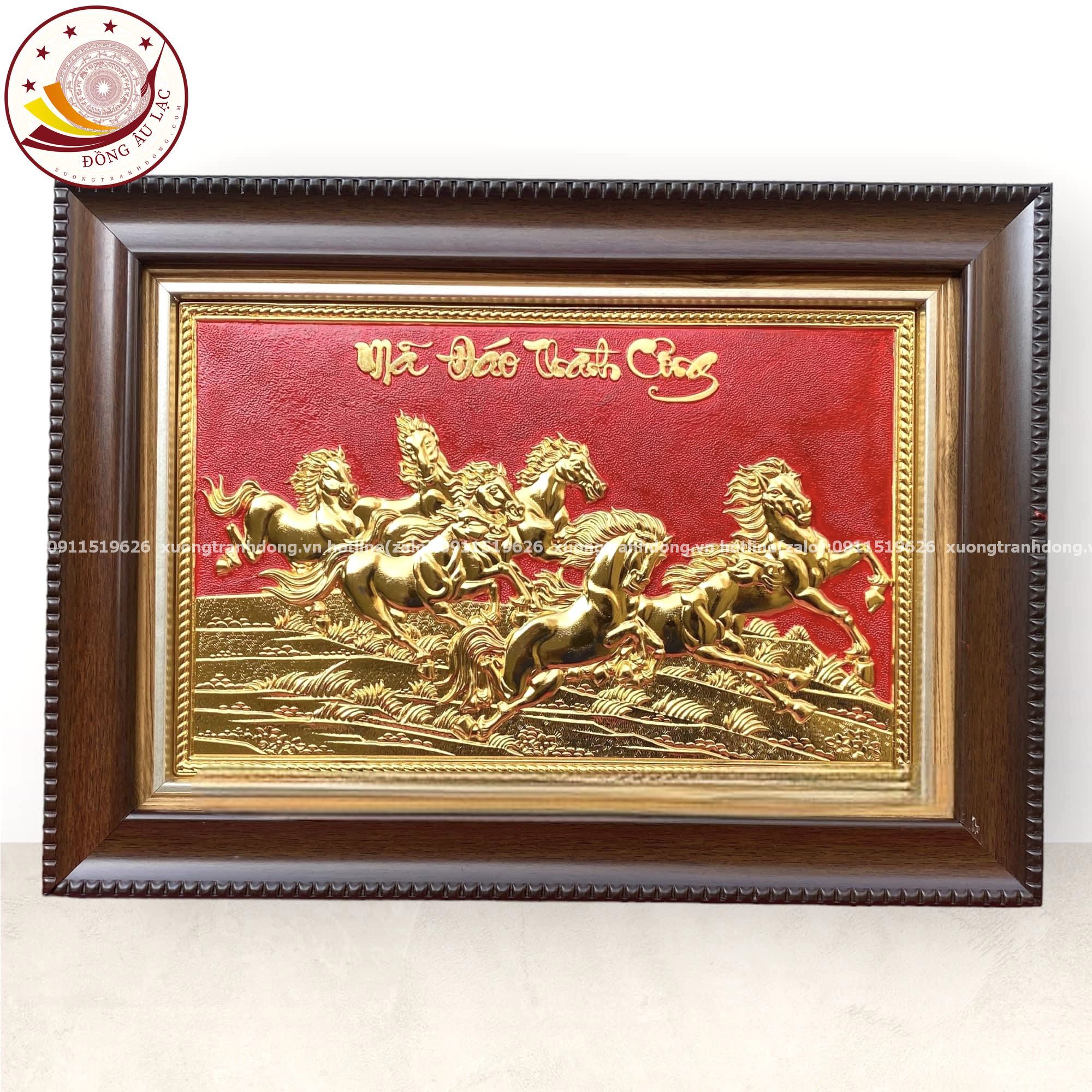 tranh qua tang ma dao thanh cong dong vang dat vang cong nghiep to nen do kich thuoc 28x38cm xuong tranh dong