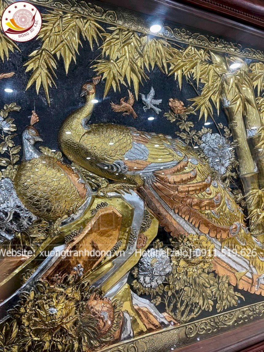 tranh phu the vien man dong vang dat vang bac kich thuoc 2m5x89cm