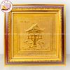 tranhquatangdanhlamchuamotcotdongvangmavang24kdebankichthuoc30x30cmmau1xuongtranhdong