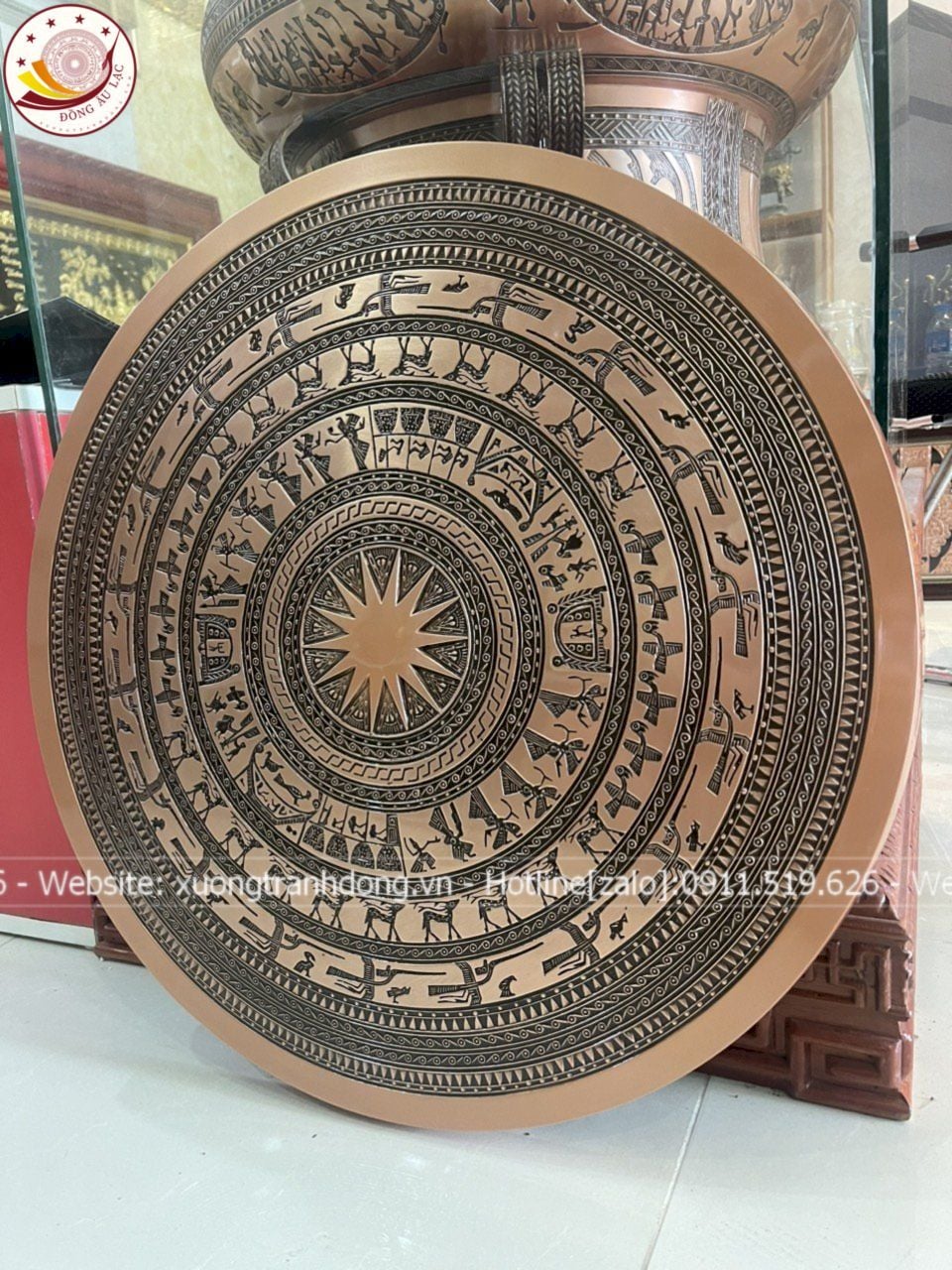 tranh trong dong dong do duc chim kich thuoc 90x90cm xuong tranh dong