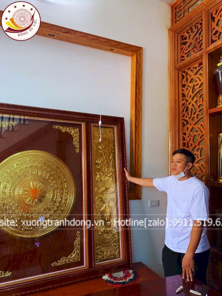 tranh trong dong dong vang dat vang kich thuoc 1m97x1m6 xuong tranh dong