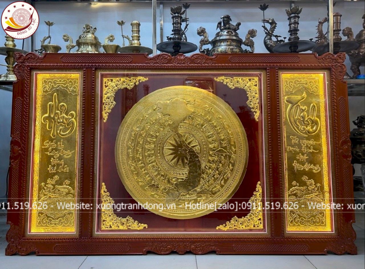 tranh trong dong hung thinh dong vang dat vang kich thuoc 1m97x1m07 xuong tranh dong