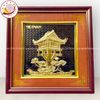 tranhquatangdanhlamchuamotcotdongvangdebankichthuoc26x26cmmau3xuongtranhdong