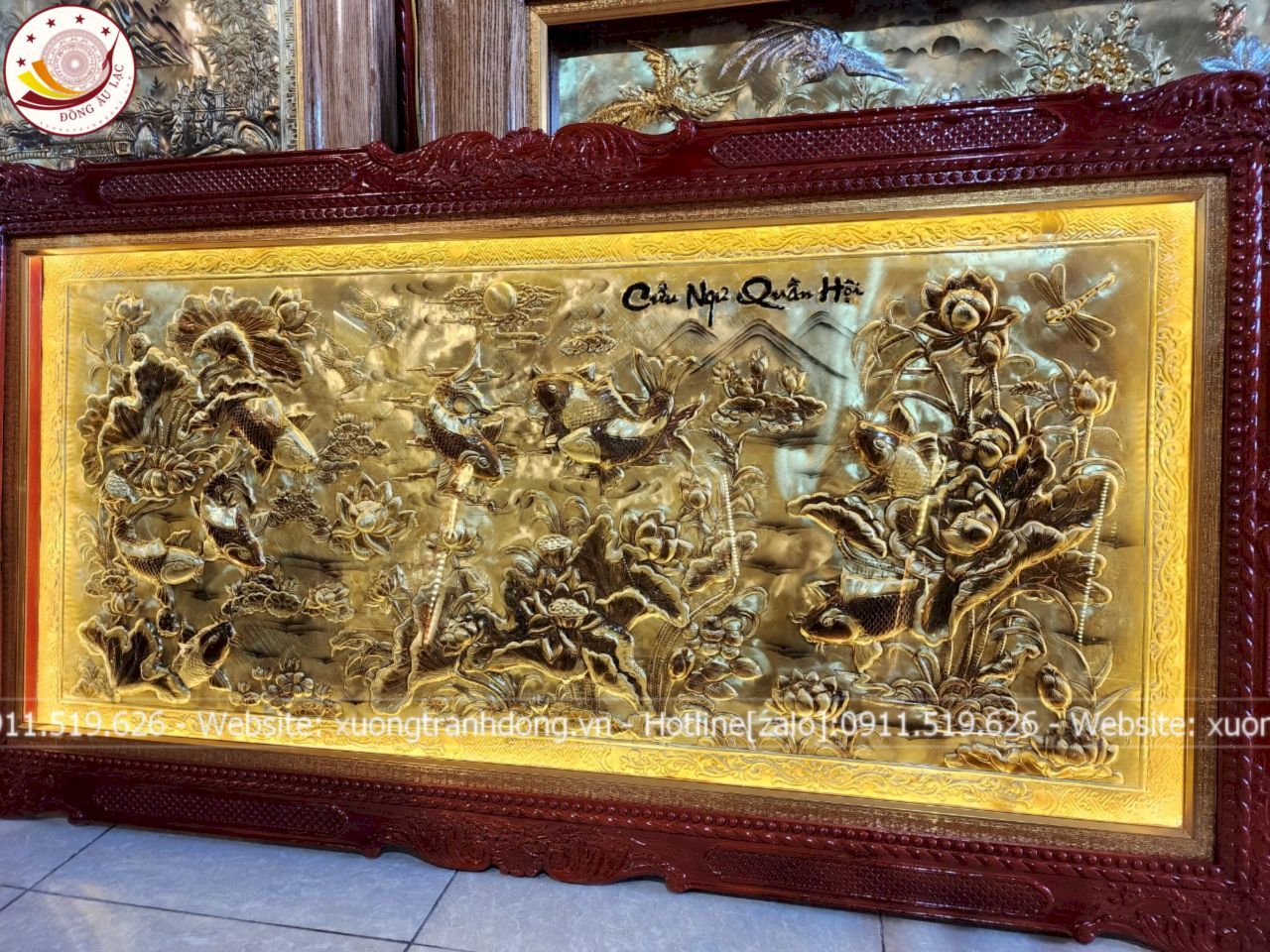 tranh quat cuu ngu quan hoi dong vang xuoc dat khung duc 2m3x1m2 xuong tranh dong