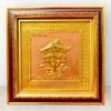 tranhquatangdanhlamchuamotcotdongvangmavang24kdebankichthuoc30x30cmmau3xuongtranhdong