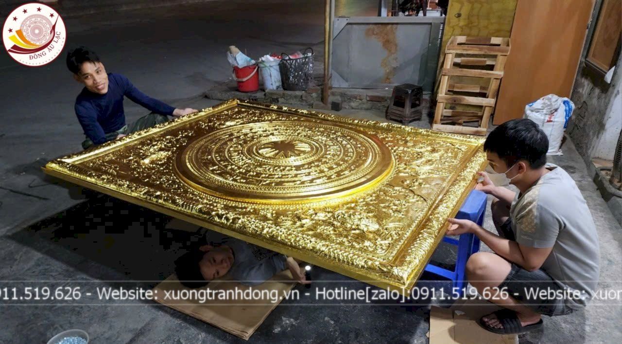 tranh trong dong dong vang dat vang kich thuoc 2mx1m6 xuong tranh dong