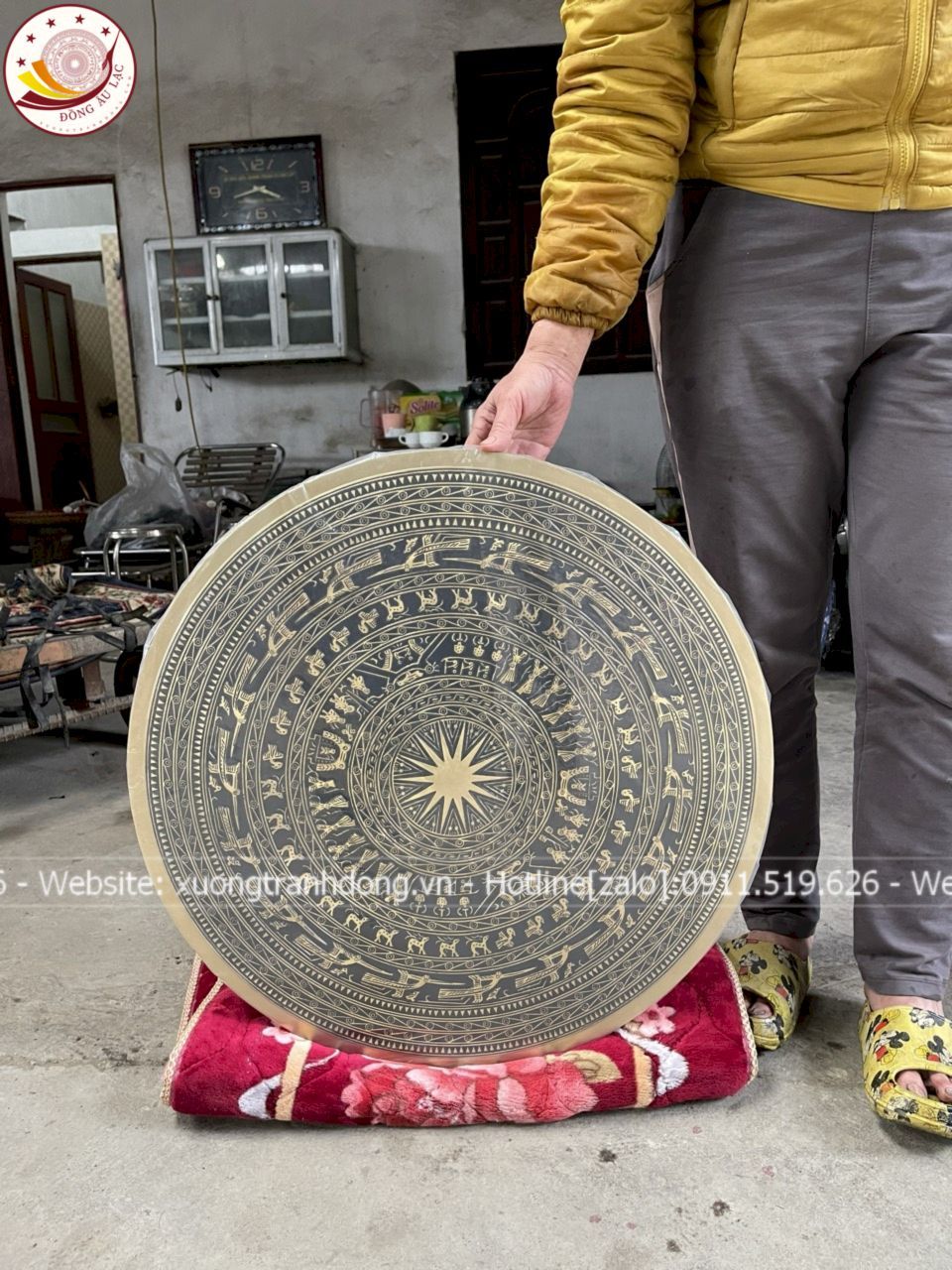 mat trong dong dong vang duong kinh 80cm xuong tranh dong