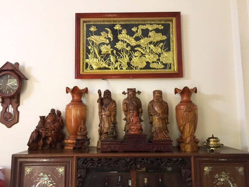 tranh đồng hoa sen