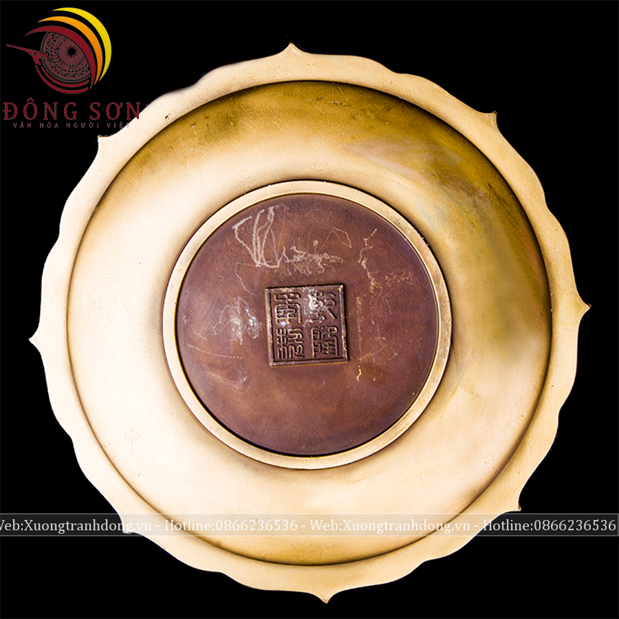 tranh dia cuu long dong vang duong kinh 24cm