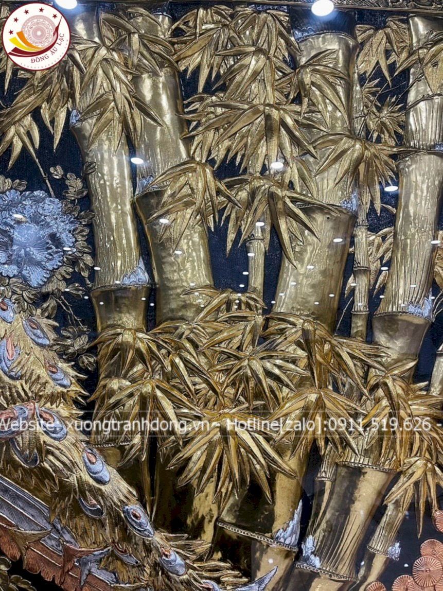 tranh phu the vien man dong vang dat vang bac kich thuoc 2m5x89cm