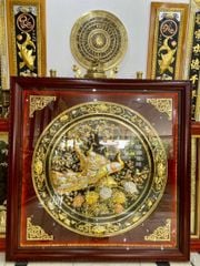 tranh vinh hoa phu quy bang dong vang dat vang bac kich thuoc 1m27x1m27 xuong tranh dong