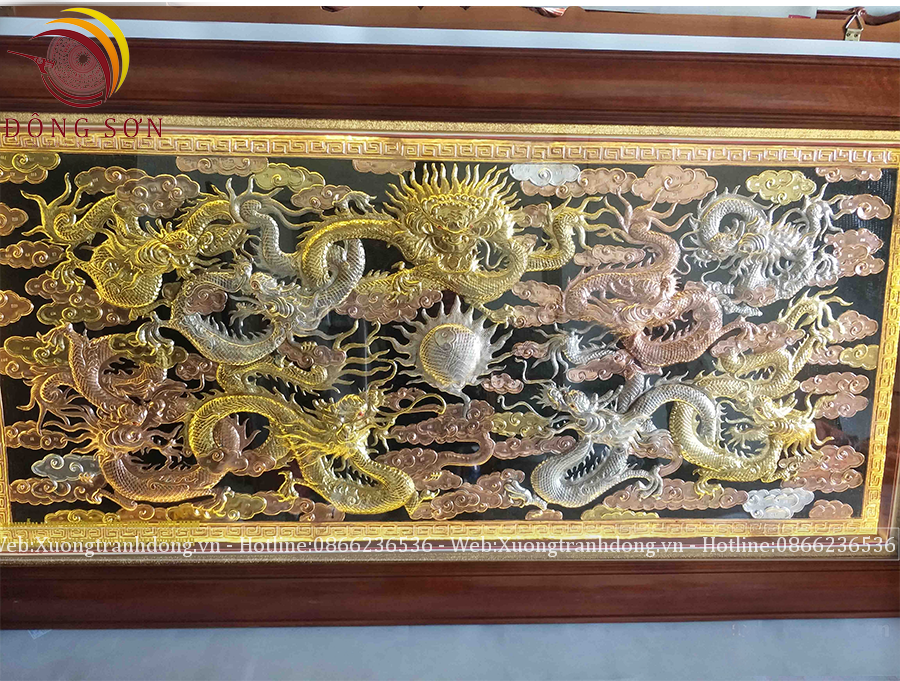 tranh cuu long tranh chau dong vang kich thuoc 127x231cm ma tam khi khung soi