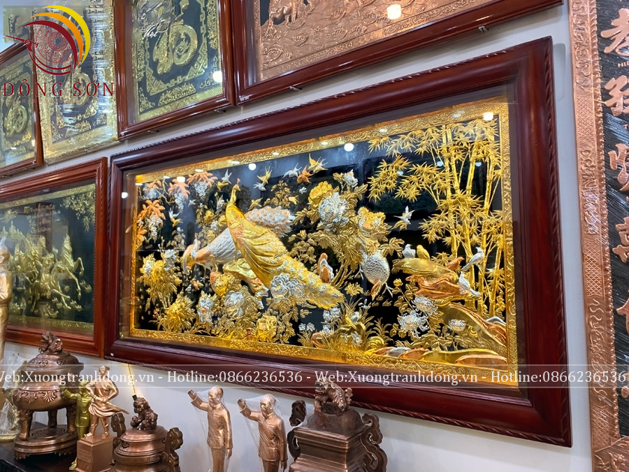 tranh đồng thủ công