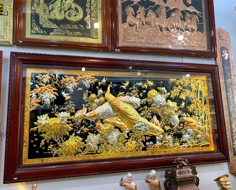 tranh đồng treo tường