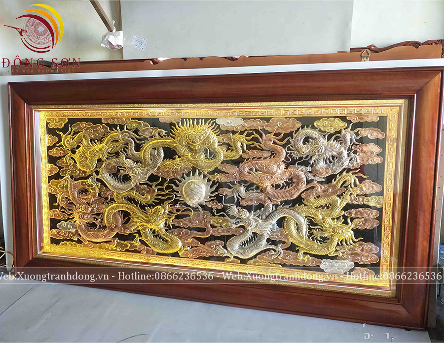 tranh cuu long tranh chau dong vang kich thuoc 127x231cm ma tam khi khung soi