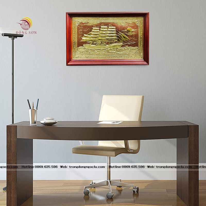 tranh thuan buom xuoi gio bang dong cao cap tranh qua tang dep kich thuoc 108cm x 68cm