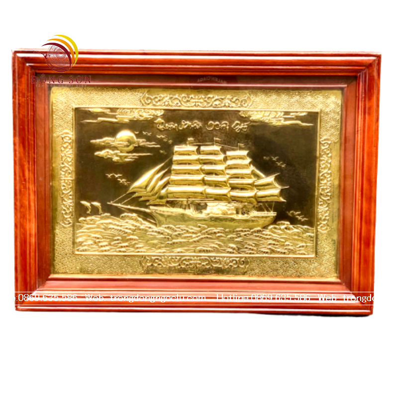 tranh thuan buom xuoi gio bang dong nen gia co cao cap tranh qua tang dep kich thuoc 68cm x 48cm