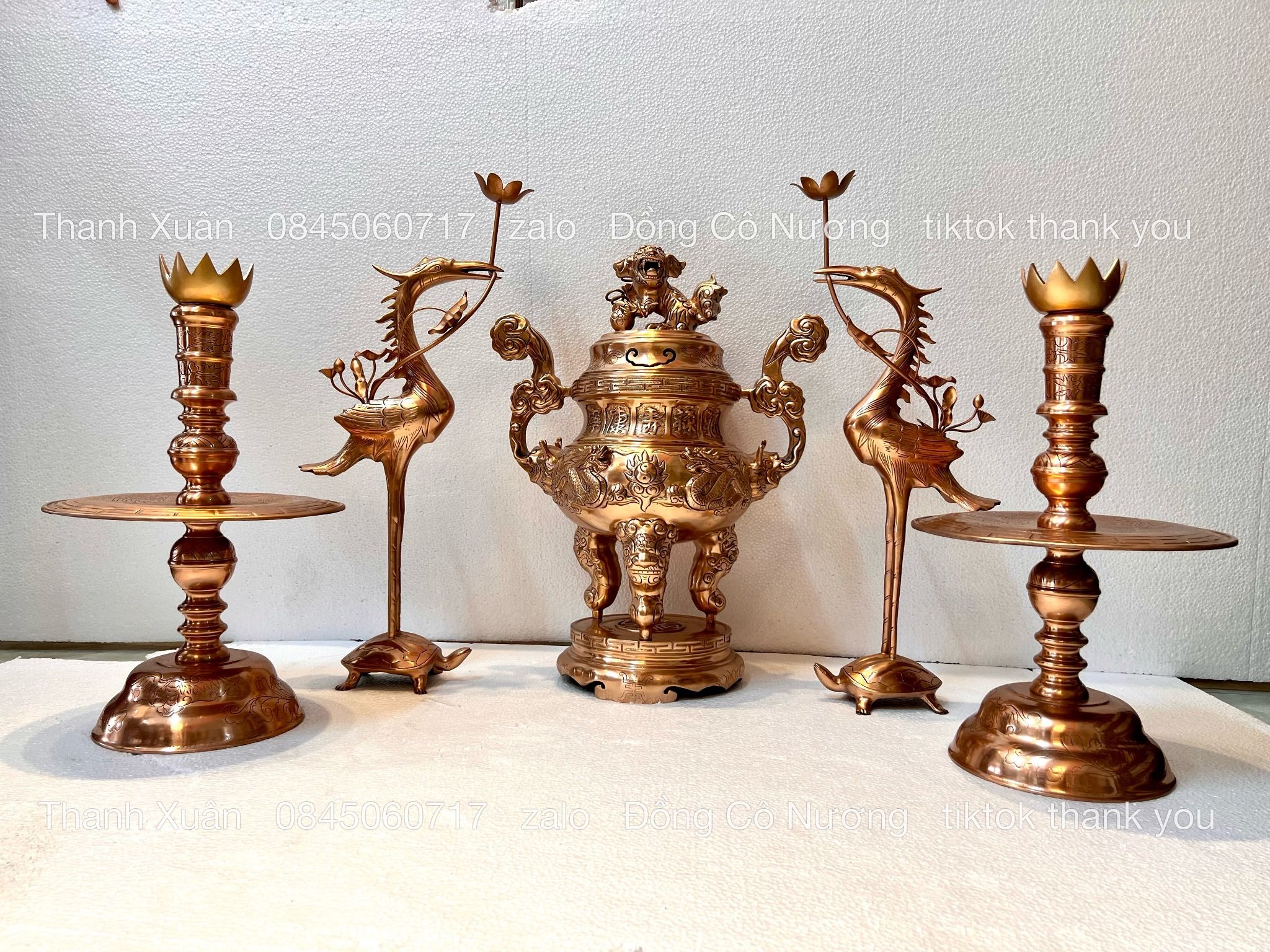 bo ngu su dong do dinh rong cao 60cm mau 1 xuong tranh dong