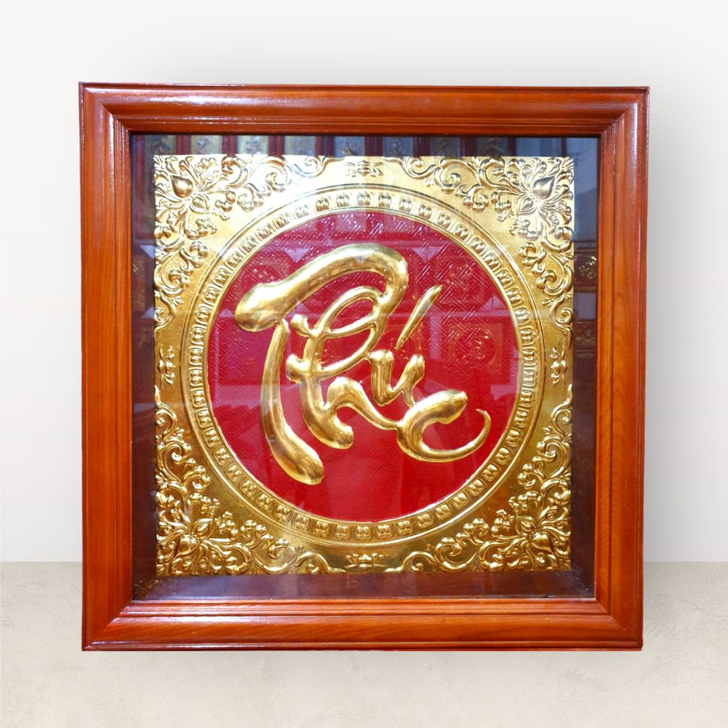 tranh đồng chữ Phúc