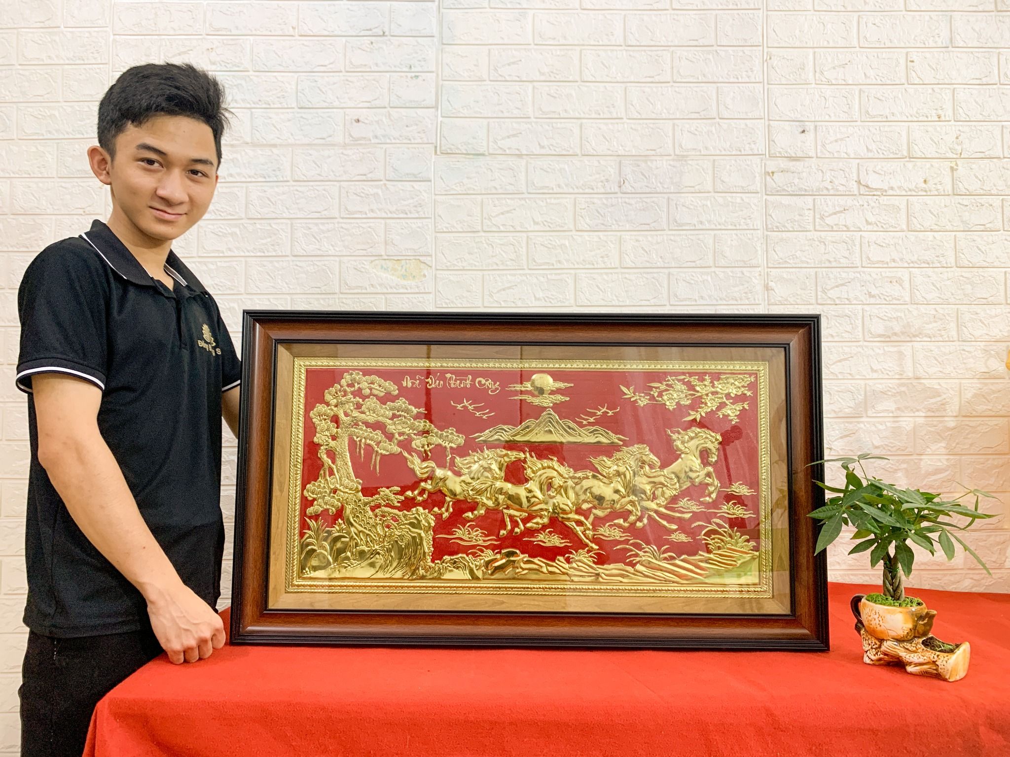 tranh qua tang cao cap tranh ma dao thanh cong bang dong nen do thuc tay thu cong day du kich thuoc