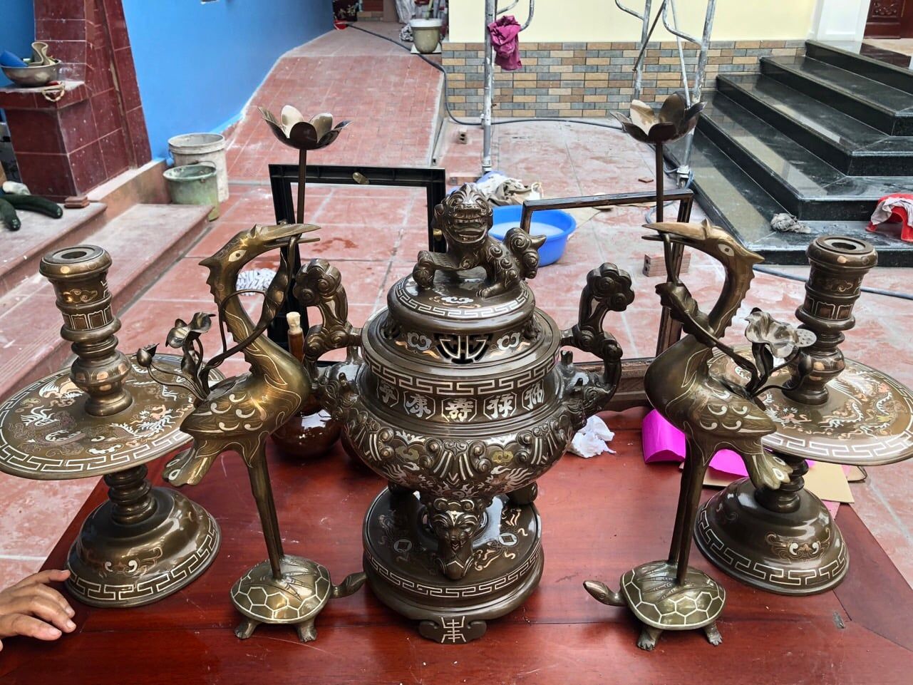 bo ngu su tam khi dong do dinh soi cao 50cm mau 1 xuong tranh dong