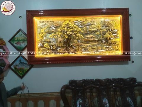 tranh coi nguon que huong bang dong vang dat vang bac kt 2m3x1m2