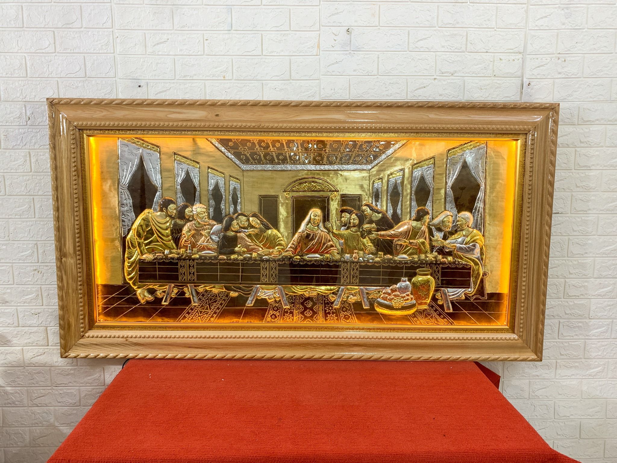 tranh dong bua tiec ly dat tam khi du kich thuoc kiet tac cua dai danh hoa leonardo da vinci
