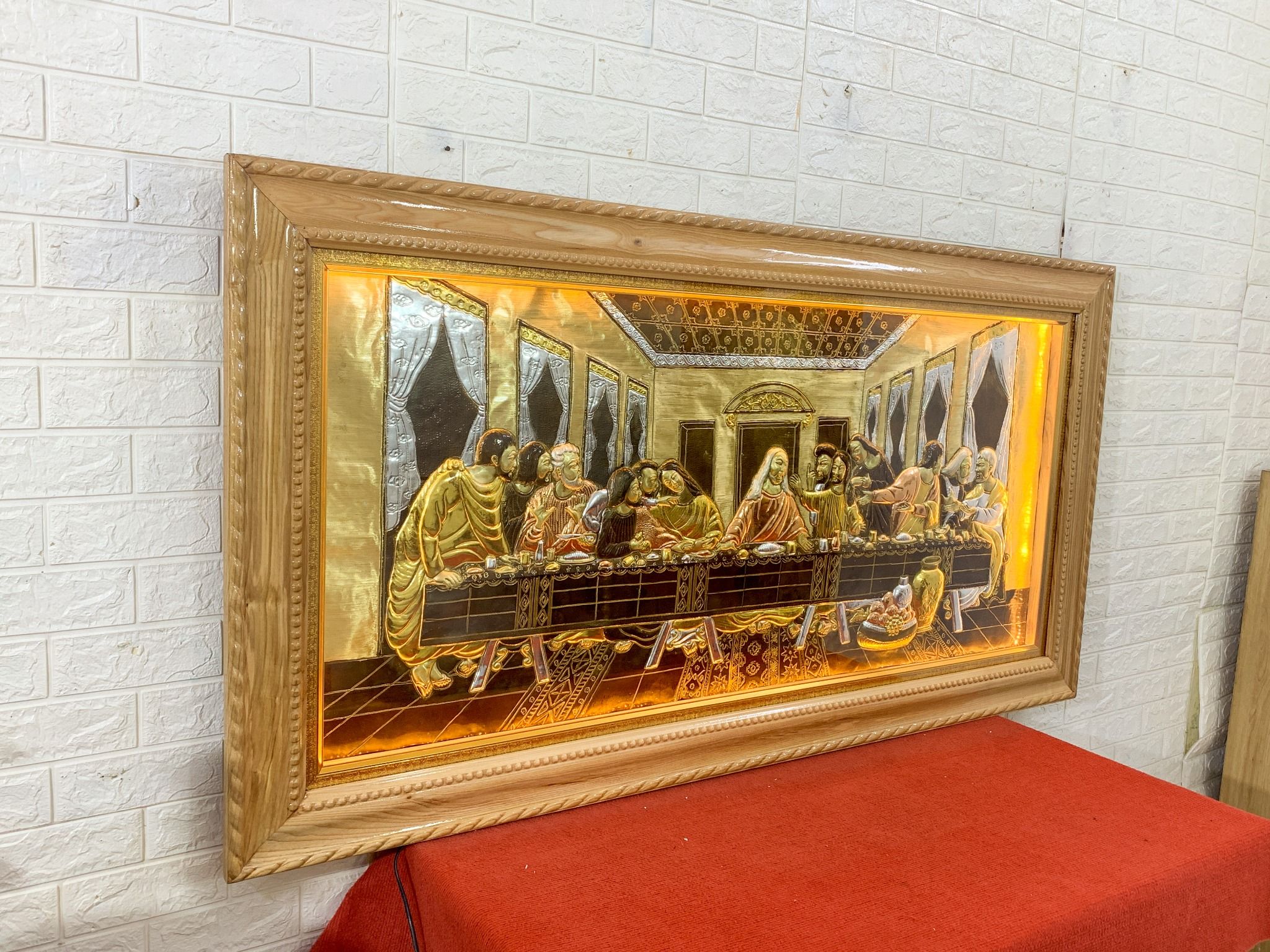 tranh dong bua tiec ly dat tam khi du kich thuoc kiet tac cua dai danh hoa leonardo da vinci