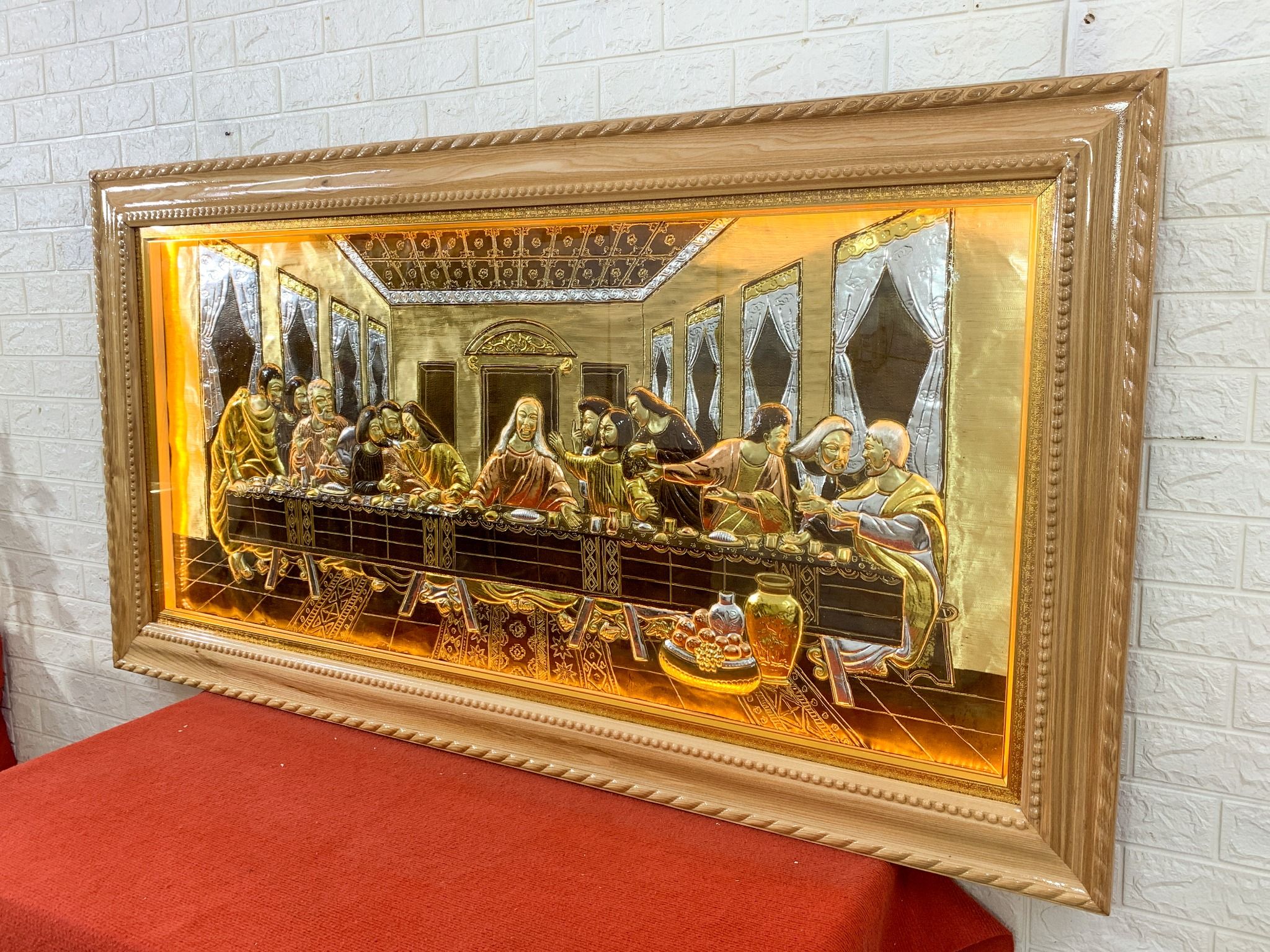 tranh dong bua tiec ly dat tam khi du kich thuoc kiet tac cua dai danh hoa leonardo da vinci