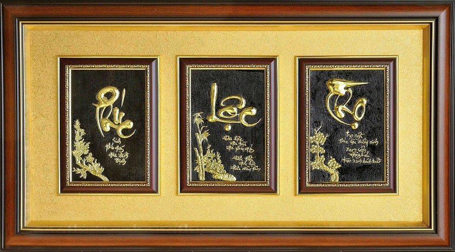 tranh chữ phúc lộc thọ