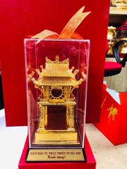 mo hinh khue van cac bang dong ma vang 24 kt 22cm qua tang bang dong cao cap