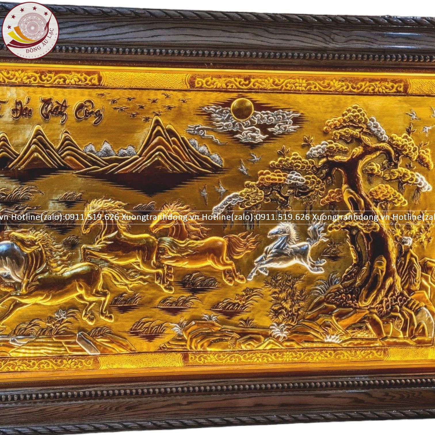 tranh ma dao thanh cong bang dong vang dat vang bac kt 2m3x1m2 xuong tranh dong