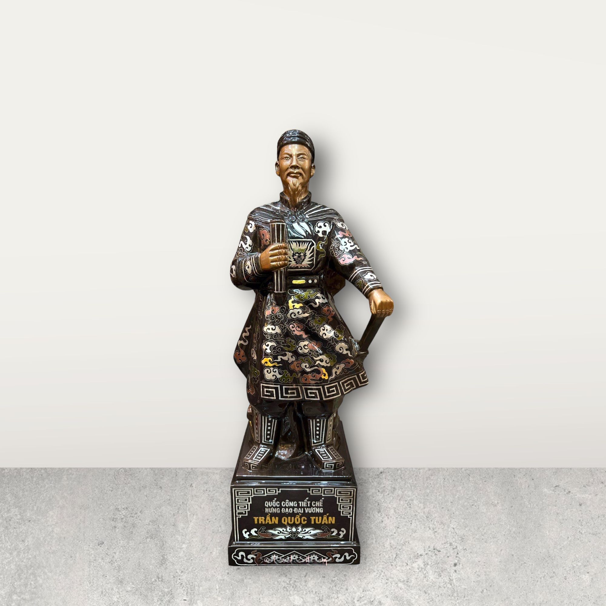tuong tran quoc tuan dong do kham ngu sac cao 60cm xuong tranh dong