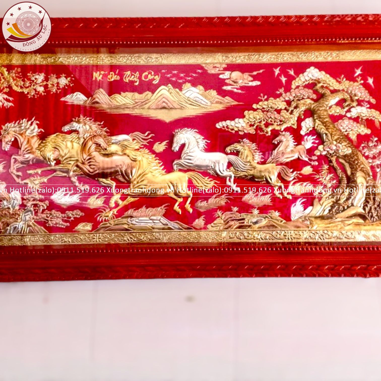 tranh ma dao thanh cong bang dong vang dat vang bac kt 2m3x1m2 xuong tranh dong