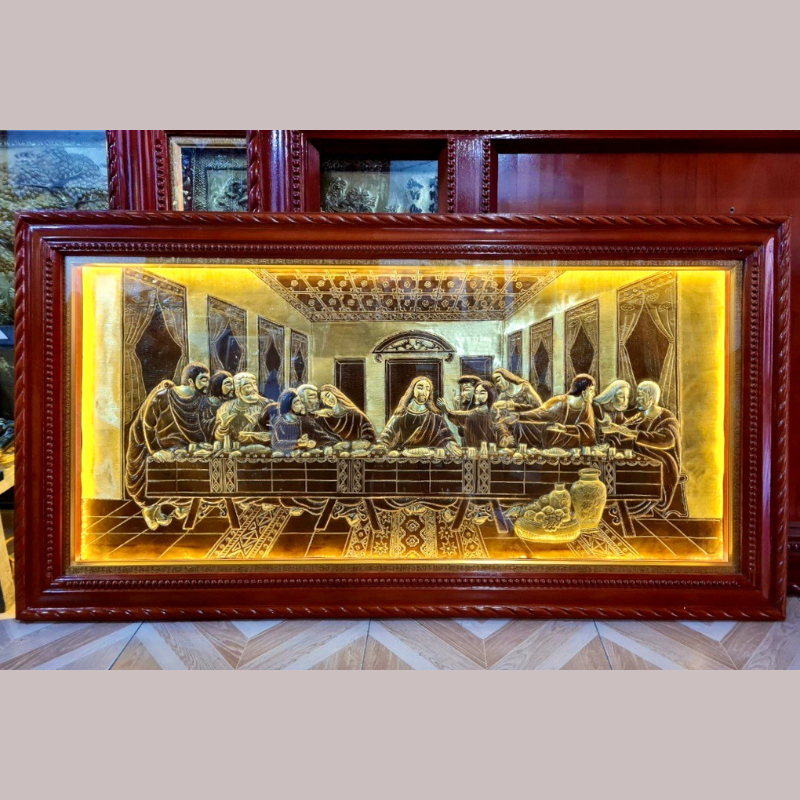 tranh dong bua tiec cuoi cung kich thuoc 170x90cm